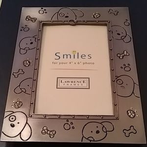 DOG PICTURE FRAME 4 x 6 "SMILES" NWOT